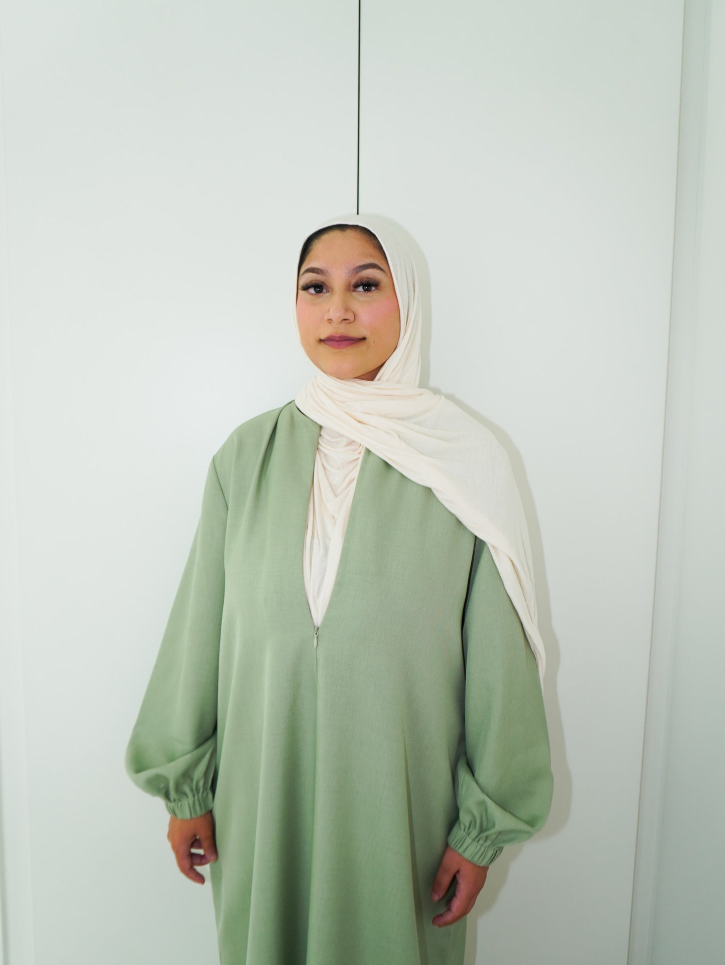 Everyday Essential Nursing-Friendly Abaya - Sage Green